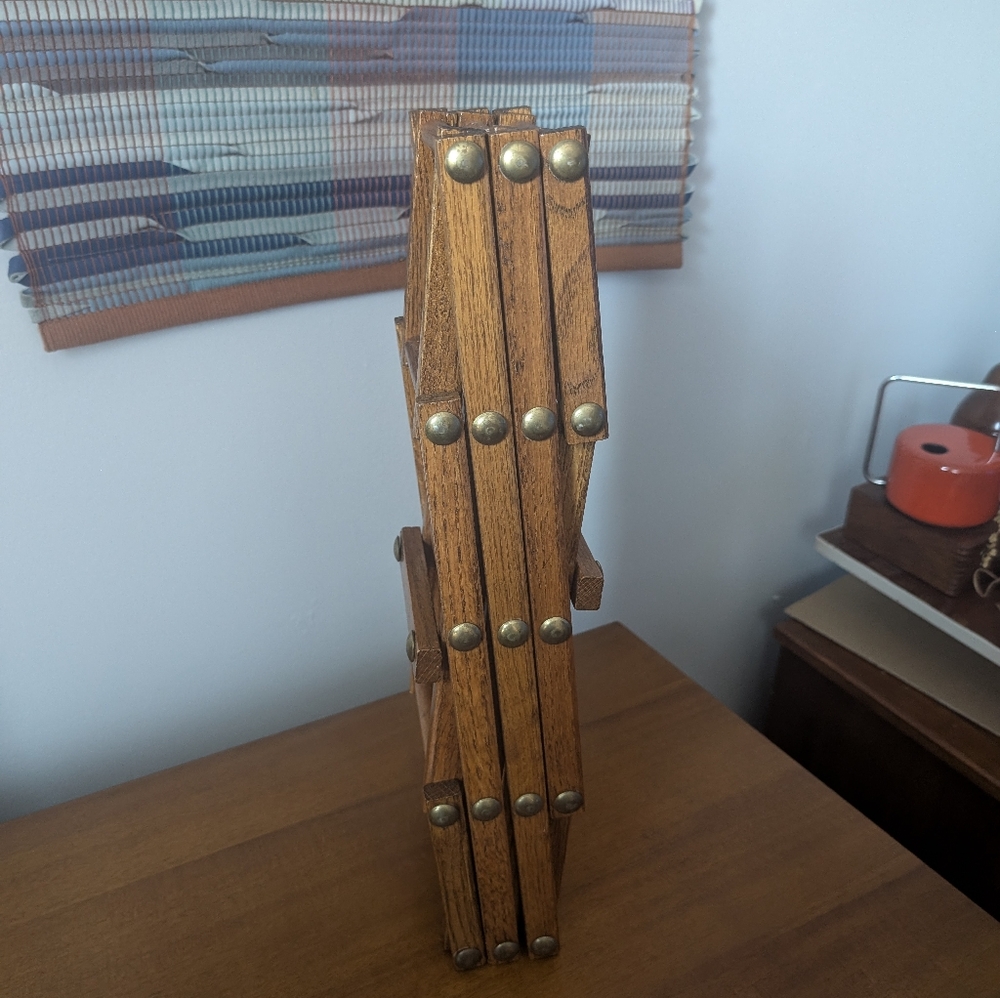 Vintage Collapsible Wood Wine Rack - Picture 4 of 9